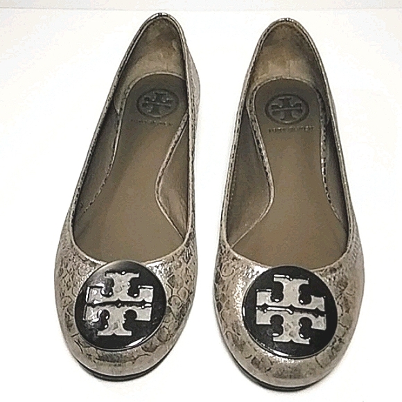Tory Burch Reva Ballet Metallic Cobra - Picture 4 of 10